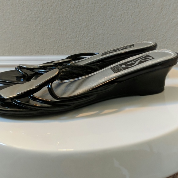 Victoria Spencer Wedge Sandals - Picture 2 of 4